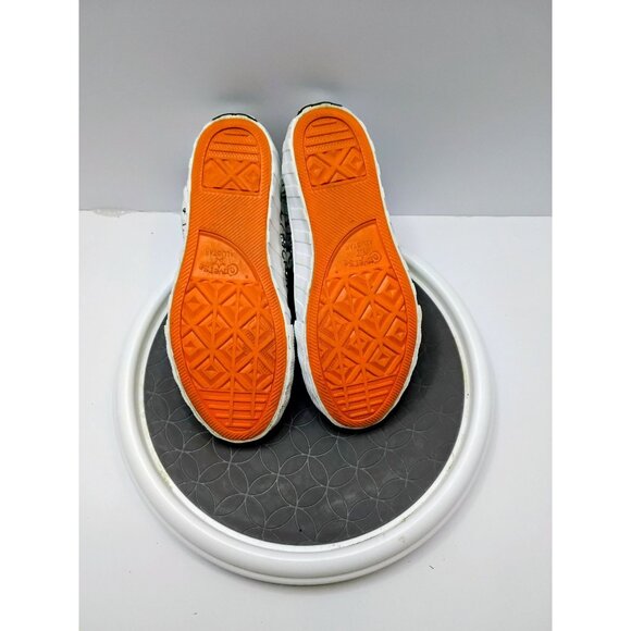 Converse "Not A Chuck" Youth High-Top Sneakers Size 3 White & Orange Text Design - Picture 4 of 8